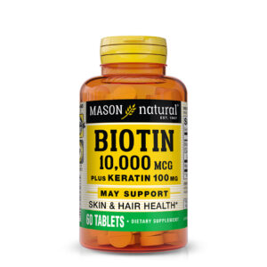 Biotin 10,000 mcg Plus Keratin 100 mg